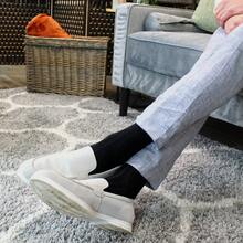 Sock Snob Sock Snob - 6 Pairs Multipack Mens Ribbed Dress Socks | Breathable Crew Cotton Socks - 黑色 - 查看 2