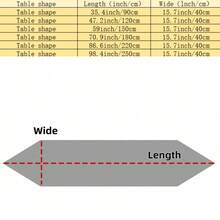 HXARTMIS 1件优雅奢华刺绣蕾丝灰色亚麻桌旗,饰以绿色图案,长方形桌布,现代风格餐桌装饰,多种尺寸可选 - 灰麻+綠 - 查看 10