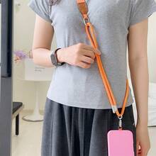 1pc Adjustable Length Lanyard Strap + Universal Phone Case Connector, Outdoor Portable Hanging Strap, Fashion & Durable - Multicolor - View 4