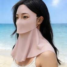 Drinkable Sun Protection Face Mask, UPF50+ Breathable Ice Silk Full Face Mask With Neck Coverage, 360° Cooling Sun Protection, Suitable For Summer Driving And Cycling. - Multicolor - View 7