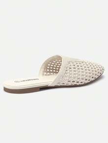 Giày sandal nữ ADAMUMU cao cấp thời trang mới, dệt thủ công, chất liệu thoáng khí, kiểu dáng đế bằng thoải mái, thích hợp cho đi làm hàng ngày hoặc đi nghỉ mát. - trắng - Xem 7