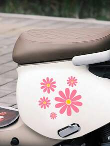 Bộ tem dán xe họa tiết hoa cúc, tem dán xe hoa cúc đang rất được ưa chuộng hiện nay, phù hợp cho các gia đình ấm áp, phái nữ là trên hết! - Hình dán hoa cúc - Xem 6