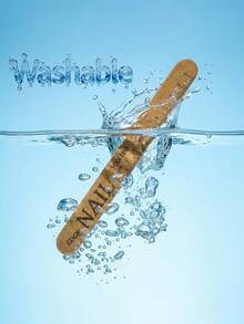 JEARLYU Bộ 5/10/20/50 miếng mút dũa móng tay, que mài móng hai mặt có thể giặt được, dụng cụ chăm sóc móng. - gừng - Xem 5