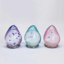 3pcs Colorful Water Drop Style Squeeze Toys - Soft And Bouncy Glitter Water Drops, With A Soft, Squishy Texture, Perfect For Office Desk Decoration, Classroom Prizes, And Holiday Gifts (Random Colors). Fun Design, TPR Material, Flexible Texture - 彩色柔軟的小水滴 - 查看 7