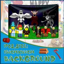 Roblox 1pc 99 Nights In Forest Theme Party Backdrop Banner, Game Party Birthday Party Backdrop, Holiday Gathering Decoration, Carnival, Festival, Celebration Event, Party Decor, Create Event Atmosphere - ROBLO 99 Nights Background - View 7