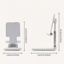 1. Multifunctional Portable ABS Universal Phone Tablet Stand - Ergonomic Design, Foldable, Suitable For All Mobile Devices - Multifunctional Desktop Stand, Suitable For Home And Office Use / Adjustable Telescopic Phone Tablet Stand With Folding Support - Portable Desktop Height Adjustable Stand / Suitable For Smartphones, Tablets / Home Office, Gaming, Live Streaming / Suitable For Various Devices / Space Saving - Multicolor - View 8