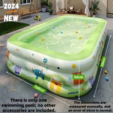 1pc Large Durable PVC Foldable Inflatable Swimming Pool - Universal Size, Foldable & Portable, Outdoor Recreation, No Electricity Needed, Foldable & Storable, Suitable For Beach, Camping, Backyard, Family Outdoor Swimming Pool, Giant Inflatable Pool/Home Inflatable Pool/Backyard Inflatable Pool - A - View 17