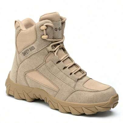 Botas de trabajo,Botas De Trabajo Para Hombres Y Mujer,zapatillas de deporte con punta de acero,resistente al desgaste,uso en construcción industrial