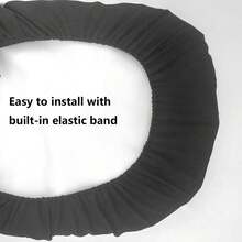 1件黑色背景骷髅印花通用汽车座椅套 - 仿貼布 - 查看 5