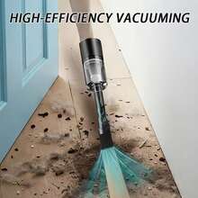 YAIUZGOO Car Vacuum Cleaner Cordless Cleaner Handheld Dust Blower Mini Vacuum Cleaner For Home And Car Use Super Strong Suction Can Be Used For Home Computers To Clean Car Interior Gaps 1800mAh - A - View 7