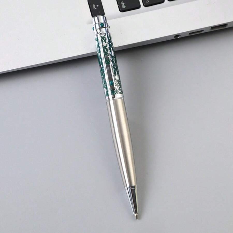 1支經典金屬圓珠筆，0.7mm筆尖，書寫順滑，優雅辦公與學校文具筆，開學季
