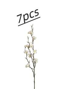 12/7/3/1支 55cm逼真人造梅花枝，可彎曲長莖，不褪色，易維護，適用於房間裝飾、家居裝飾、花瓶花藝布置、節日裝飾、婚禮與派對、室內外裝飾，絕佳禮物 - 彩色 - 查看 11