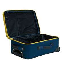 Rockland Fashion Softside - Juego de equipaje vertical - Azul marino/flor y brillo - Ver 5