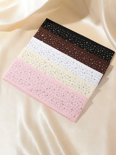 Set de 5 diademas de mujer de estilo versátil y casual, con cristales, de estilo Y2K, de alta gama, adecuadas para festivales de música, deportes, viajes, citas, fiestas y accesorios de moda para el cabello