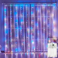 LED Window Curtain Lights, Hanging Fairy Lights With 8 Lighting Modes, Suitable For Bedroom, Indoor, Christmas, Party, Garden, Wedding Decoration - Battery Box Curtain Light - View 22