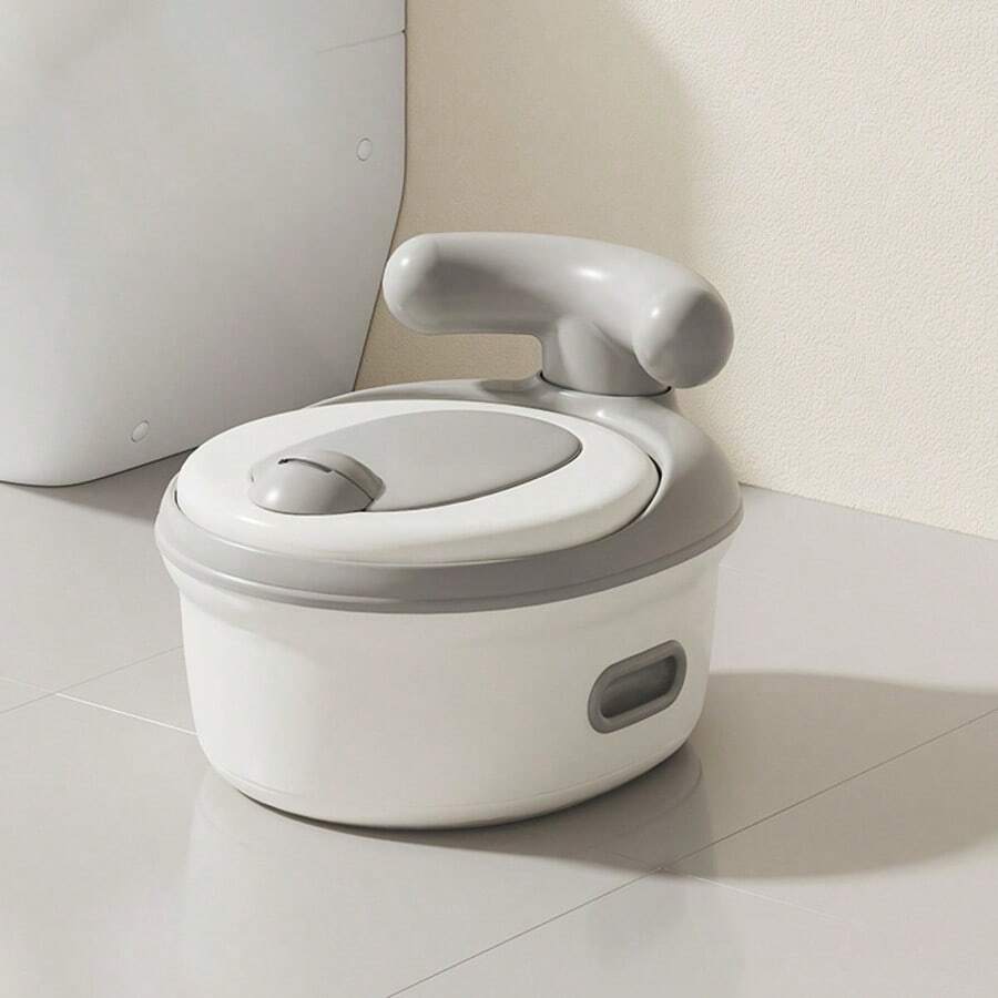 3-In-1 Children's Toilet, Multifunctional Kids Potty, Toilet Seat & Stool, Toilet Training Assistant - Grey - View 1