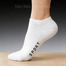 Kit Of 3, 6, And 12 Pairs Of Unisex Multicolor Short Ankle Socks, Sizes 40-46 - Nhiều màu - Xem 7