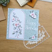 1pc Creative Flower Shaped Metal Cutting Mold, Suitable For Scrapbooking And Handicrafts, DIY Embossing Template, Handmade Greeting Cards And Gift Cards Making Tool - A - View 6