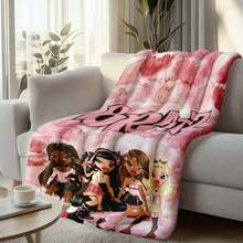 1PC Bratzs S Blankets Flannel Sofa Throw Blanket Breathable Throw Blankets,With For Couch, Bed, Camping, Travel, Office, Home Nap, Multipurpose Gift Flannel Blanket-280gsm - 多色 7 - 查看 2