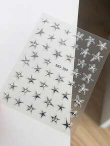 星星脸部贴/水钻星星脸部贴 - 音乐节妆容的理想之选。闪亮百搭，完美契合各种妆容。星星与水钻的组合打造优雅的脸部装饰（自粘式），演唱会妆容，脸部宝石。 - 彩色 - 查看 3