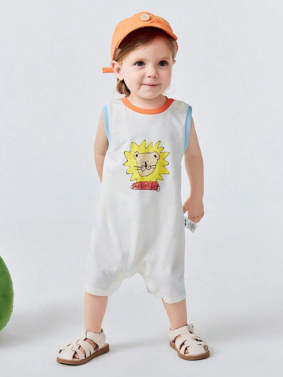 mini bala Kids Baby Romper, Soft Breathable Sweat-Wicking Quick-Dry 2026 Summer - 象牙白 - 查看 1