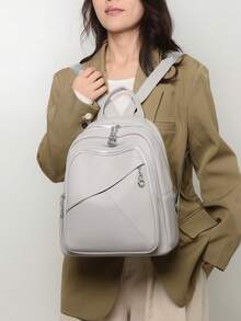 [Available In Multiple Colors . Light Luxury Quality] Stylish And Versatile Women's Backpack, The Ultimate Companion For Commuting, School, And Travel! - Multicolor - View 8