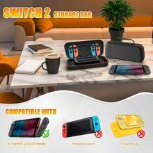 Switch 2 硬质便携包，带 10 个游戏卡槽，大容量旅行收纳包 - 查看 9