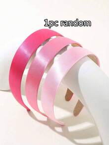 Bộ 3 chiếc băng đô rộng màu hồng, phụ kiện màu hồng, băng đô cài tóc, băng đô vòng cài tóc, dùng trong nhà, băng đô chăm sóc da, phụ kiện làm đẹp tóc tại nhà. - Hồng - Xem 8