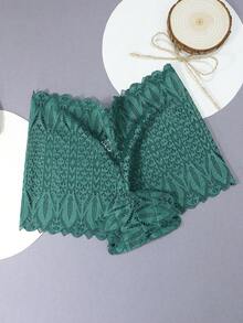 1 chiếc quần lót nữ gợi cảm, kiểu boxer ren, quần đùi nữ. - màu xanh lá - Xem 3