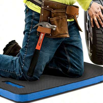 Tấm lót quỳ làm vườn bằng xốp EVA - Tấm lót quỳ làm vườn, tấm lót sửa chữa ô tô, chống trượt và chống ẩm, tấm lót quỳ ngoài trời di động có tay cầm, thích hợp cho làm vườn, sửa chữa và sử dụng ngoài trời, dụng cụ làm vườn, hỗ trợ thoải mái, nhẹ và dễ mang theo