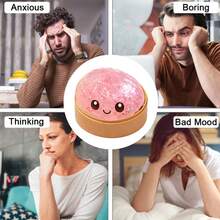 Dumpling Squishy Toy With Steamer Box, Glitter Pink Slow Rising Fidget Squishies, Sensory Toys For Classroom, Stress Relief Anxiety Fidgets For Adults Kids, Kawaii Food Shaped Collectible Squishies, Party Favors, Soft Pinch Gift, Glitter Pink - 閃光 - 查看 6