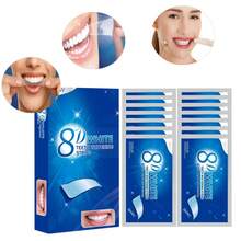 30 tiras blanqueadoras de dientes 8D, limpieza profunda, aliento fresco, sabor a menta, cuidado oral diario - 8D-30 pares/60 piezas - Ver 8