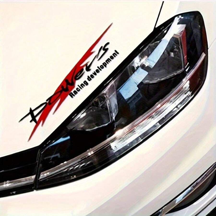 1张 POWER'S SPORT RACING 字母汽车贴纸，运动贴花 - A - 查看 1
