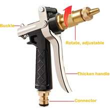 Portable High Pressure Water Gun, Suitable For Car Washing, Washing Machine, Garden Watering, Hose Nozzle, Sprayer And Foam Water Gun - View 2