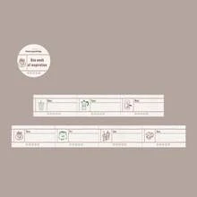 1 rouleau de 2m de ruban adhésif vintage esthétique, autocollants décoratifs créatifs pour le scrapbooking, les artisanats DIY, les cadeaux, la papeterie personnalisée, les fournitures scolaires - Style 1 - Voir 14