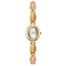 1pc Women's Vintage Style Golden Fashion Watch, Suitable For Daily Wear - Pink - View 7