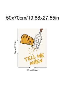 1件起司義大利麵廚房藝術海報 Tell Me When Cheese 復古食物印花，節慶禮物，適合臥室、客廳、廚房，牆面藝術裝飾，家居裝飾，房間裝飾，畫布牆面藝術，海報，附框牆面藝術，可選框 - A - 查看 18