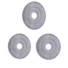 1/2/3/5/8 Stück Ersatzpads für Wischmopp, verdickte runde Faser Reinigung Rotation Flacher Mopf Kopf Zubehör - Grau - Übersicht 9