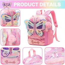 Backpacks 2 - 4 Preschool Backpacks Cute Pink Kindergarten Backpack Small Backpack Little Back To School Supplies - Bươm bướm - Xem 4