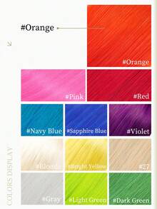 DNE HAIR 18-Inch 3-Pack 100% Human Hair Colored Clip-In Hair Extensions, Orange Invisible Straight Hair High-Shining Rainbow Hair Color Hair Extensions For Women/Girls - SORANGE - View 8
