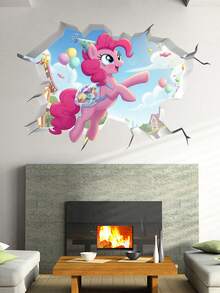 MY LITTLE PONY 小马宝莉系列破窗3D卡通防水贴纸，涂鸦装饰破墙，可移除卡通电影动漫贴纸 - 多款 - 查看 11
