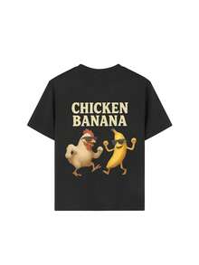 Áo thun ngắn tay cổ tròn in họa tiết phong cách thường ngày cho bé trai, thích hợp mặc mùa hè. - màu đen - Xem 7