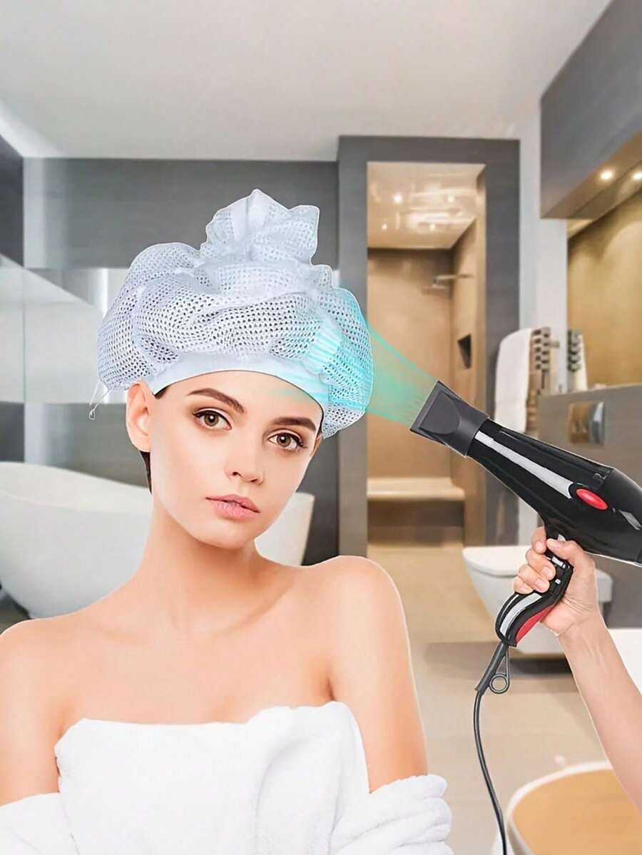 1 chiếc mũ lưới được thiết kế cho tóc xoăn khô, có thiết kế điều chỉnh và dây rút để đảm bảo vừa vặn chắc chắn. - nhiều màu - Xem 1