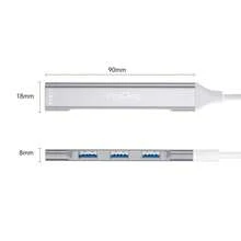 四合一 USB 2.0/3.0 集线器，Type-C/USB 适配器，高速 350MB/s 数据传输分线器，铝合金即插即用延长线，适用于笔记本电脑、台式机、手机、平板电脑 - 查看 10