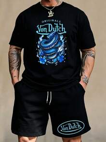 Fashionable Streetwear Sets, Comfortable And Breathable, Make Great Gifts For Family And Friends. - 黑色 - 查看 1