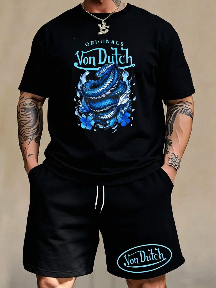 Fashionable Streetwear Sets, Comfortable And Breathable, Make Great Gifts For Family And Friends. - 黑色 - 查看 1