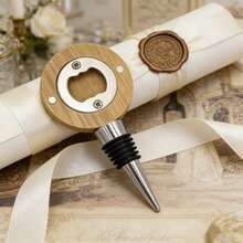 10/20/40pcs Bamboo Magnetic Bottle Openers - DIY Customizable, Carve Or Paint For Personalized Design, Wooden Fridge Magnets, Suitable For Wedding Favors, Easter Communion Gifts, Graduation Party Gifts, Holiday Celebration Souvenirs, Home Kitchen, Family Gatherings - Natural Minimalist Style, Gift Bag Included, No Power Required - Khaki - View 10