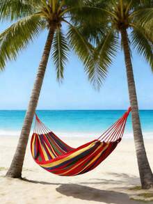 Outdoor Hängematte, Reise Lässig Schaukel, Garten Camping Hängematte mit tragbarer Aufbewahrungstasche, Outdoor Camping Hängematte, Balance Hängematte, Strand Hängematte, geeignet für Garten Schaukel, Hängematte, Balkon Stuhl, Terrasse, Wandern Hängematte - Schaukel im Freien - Übersicht 1