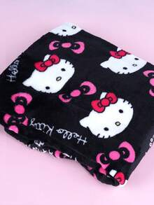 Bộ 2 món đồ ngủ flannel chính hãng Sanrio, quần ngủ nữ Hello Kitty dễ thương, họa tiết hoạt hình KT màu hồng, đồ ngủ mùa thu thời trang. - Nhiều màu - Xem 5