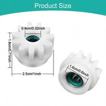 2/4/8pcs Replacement Gear Parts For Spin Mop Bucket - Compatible With O-Cedar & Easy, One-Way Clutch Bearing Repair Kit, Essential Cleaning Accessory, Plastic Gears For Bedroom, Kitchen, Living Room, Bathroom - White - View 3